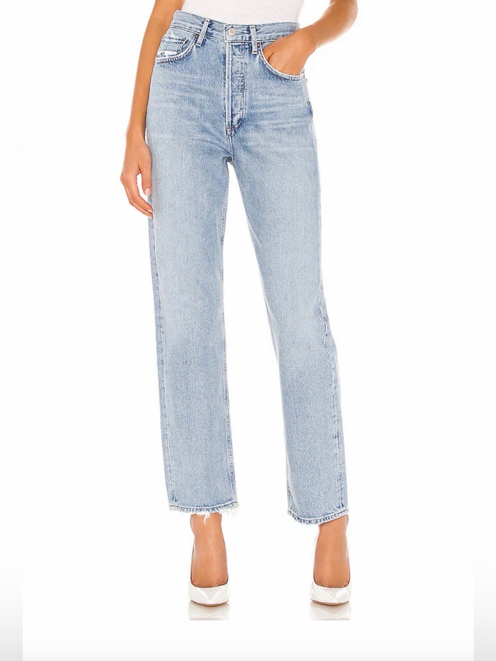 90's Mid Rise Loose Fit Jeans in Snapshot Size 28